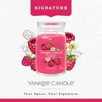 Yankee Candle Duftkerze im Glas (groß) RED RASPBERRY - Signature Kerze mit Brenndauer bis zu 90 Stunden