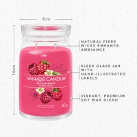 Yankee Candle Duftkerze im Glas (groß) RED RASPBERRY - Signature Kerze mit Brenndauer bis zu 90 Stunden