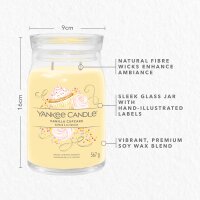 Yankee Candle Duftkerze im Glas (groß) VANILLA CUPCAKE - Signature Kerze mit Brenndauer bis zu 90 Stunden