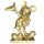 Deko 3D Disney Gartenfigur Mickey gold auf Podest H:45 cm aus Kunststoff - Disney Figur Micky Maus für den Garten, moderner Deko Stil für Disney Fans, Gartendekoration, Statue