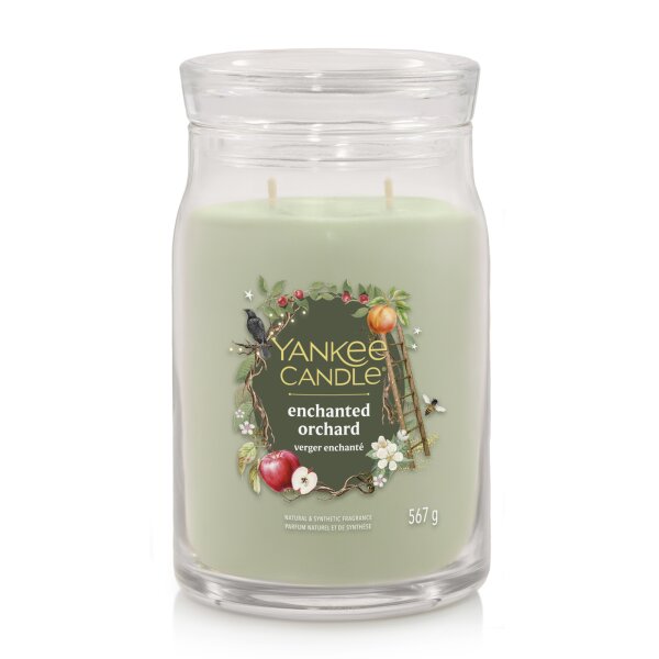 Yankee Candle Duftkerze im Glas (groß) ENCHANTED ORCHARD - Signature Kerze "Herbstkollektion 2025" mit Brenndauer bis zu 90 Stunden