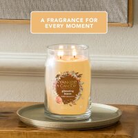 Yankee Candle Duftkerze im Glas (groß) GLISTENING LEAVES - Signature Kerze "Herbstkollektion 2025" mit Brenndauer bis zu 90 Stunden