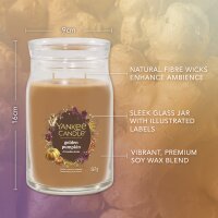Yankee Candle Duftkerze im Glas (groß) GOLDEN PUMPKIN - Signature Kerze "Herbstkollektion 2025" mit Brenndauer bis zu 90 Stunden