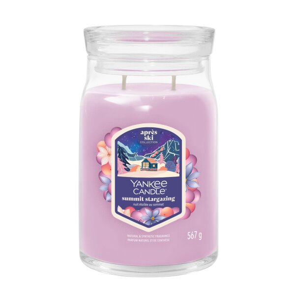 Yankee Candle Duftkerze im Glas (groß) SUMMIT STARGAZING - Signature Kerze "Winterkollektion 2025 - Apres Ski" mit Brenndauer bis zu 90 Stunden