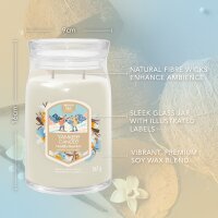 Yankee Candle Duftkerze im Glas (groß) VANILLA FLURRIES - Signature Kerze "Winterkollektion 2025 - Apres Ski" mit Brenndauer bis zu 90 Stunden