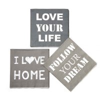 Serviette Home/Life/Dream - Einzelpackung Servietten -...