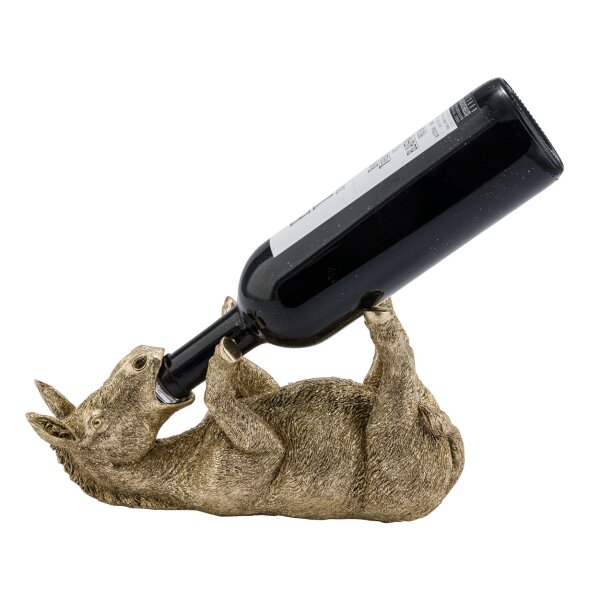 Flaschenhalter Esel, gold - Skulptur, Wein Flaschen Halter, Flaschenständer, Geschenkidee