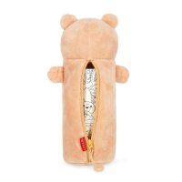 Legami Plüsch-Federmäppchen TEDDY BÄR - Super Soft  - aus Polyester - Mäppchen weich und selbststehend, Schlampermäppchen, Federtasche