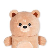 Legami Plüsch-Federmäppchen TEDDY BÄR - Super Soft  - aus Polyester - Mäppchen weich und selbststehend, Schlampermäppchen, Federtasche