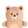 Legami Plüsch-Federmäppchen TEDDY BÄR - Super Soft  - aus Polyester - Mäppchen weich und selbststehend, Schlampermäppchen, Federtasche