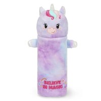 Legami Plüsch-Federmäppchen EINHORN - Super Soft  - aus Polyester - Mäppchen weich und selbststehend, Schlampermäppchen, Federtasche