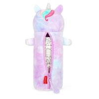 Legami Plüsch-Federmäppchen EINHORN - Super Soft  - aus Polyester - Mäppchen weich und selbststehend, Schlampermäppchen, Federtasche