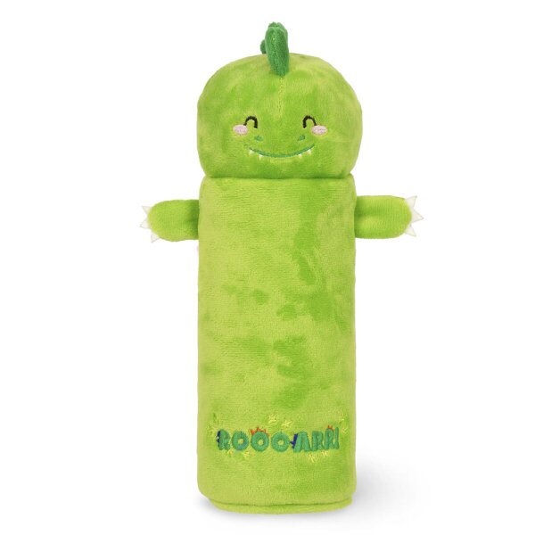 Legami Plüsch-Federmäppchen DINO - Super Soft  - aus Polyester - Mäppchen weich und selbststehend, Schlampermäppchen Dinosaurier, Federtasche