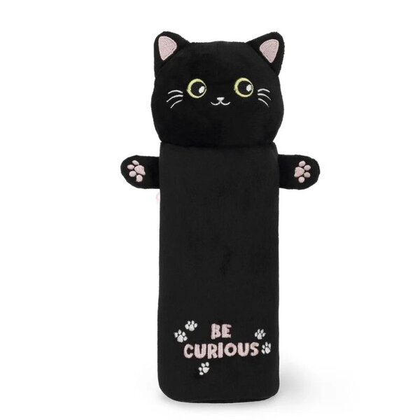 Legami Plüsch-Federmäppchen KATZE Kitty - Super Soft  - aus Polyester - Mäppchen weich und selbststehend, Schlampermäppchen, Federtasche