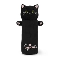 Legami Plüsch-Federmäppchen KATZE Kitty - Super Soft  - aus Polyester - Mäppchen weich und selbststehend, Schlampermäppchen, Federtasche