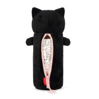 Legami Plüsch-Federmäppchen KATZE Kitty - Super Soft  - aus Polyester - Mäppchen weich und selbststehend, Schlampermäppchen, Federtasche