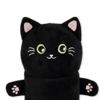 Legami Plüsch-Federmäppchen KATZE Kitty - Super Soft  - aus Polyester - Mäppchen weich und selbststehend, Schlampermäppchen, Federtasche