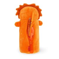 Legami Plüsch-Federmäppchen LÖWE - Super Soft  - aus Polyester - Mäppchen weich und selbststehend, Schlampermäppchen, Federtasche