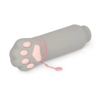 Legami 2-in-1 Mäppchen KATZENPFOTE KITTY aus Silikon - Kawaii Federmäppchen, Tisch Stiftehalter, Federtasche