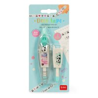 Legami Dekoband-Stift PANDA mit zwei Dekobänder - Dekobandstift mit Panda-Dekobänder, Dekoration für Hefte, Tagebücher, Glückwunschkarten
