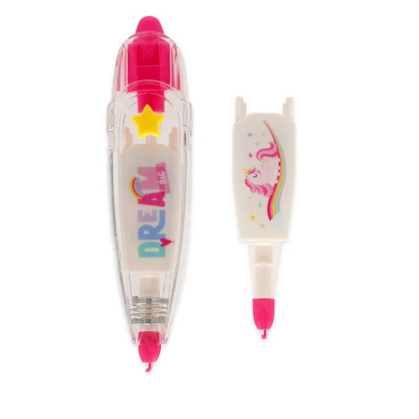 Legami Dekoband-Stift EINHORN mit zwei Dekobänder - Dekobandstift mit Einhorn-Dekobänder, Dekoration für Hefte, Tagebücher, Glückwunschkarten