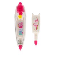 Legami Dekoband-Stift EINHORN mit zwei Dekobänder - Dekobandstift mit Einhorn-Dekobänder, Dekoration für Hefte, Tagebücher, Glückwunschkarten