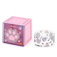 Legami Erweiterbare Schreibtischbox "Cutie Cube" KATZE Kitty - Ideal für Ordnung am Schreibtisch, Aufbewahrungsbox stapelbar, erweiterbar mit anderen Cutie Cubes, Organisation, Würfel