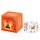 Legami Erweiterbare Schreibtischbox "Cutie Cube" TIGER - Ideal für Ordnung am Schreibtisch, Aufbewahrungsbox stapelbar, erweiterbar mit anderen Cutie Cubes, Organisation, Würfel