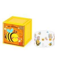 Legami Erweiterbare Schreibtischbox "Cutie Cube" BIENE - Ideal für Ordnung am Schreibtisch, Aufbewahrungsbox stapelbar, erweiterbar mit anderen Cutie Cubes, Organisation, Würfel