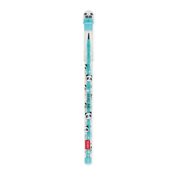 Legami Stapelbarer Bleistift "Take a tip" PANDA mit Radiergummi - 11 Minen 2B, kein Anspitzer, einfach zu bedienen, Stift Schule