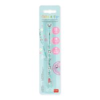 Legami Stapelbarer Bleistift "Take a tip" PANDA mit Radiergummi - 11 Minen 2B, kein Anspitzer, einfach zu bedienen, Stift Schule