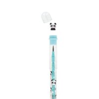 Legami Stapelbarer Bleistift "Take a tip" PANDA mit Radiergummi - 11 Minen 2B, kein Anspitzer, einfach zu bedienen, Stift Schule