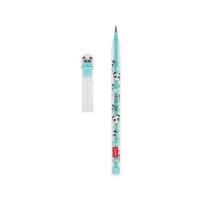 Legami Stapelbarer Bleistift "Take a tip" PANDA mit Radiergummi - 11 Minen 2B, kein Anspitzer, einfach zu bedienen, Stift Schule
