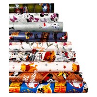Geschenkpapier Set Disney Motive (6 Rollen) 2 m x 70 cm - Geschenkpapier für Disney Fans, Geschenkverpackung Geburtstag, Ostern, Weihnachten