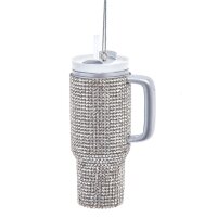 Baumschmuck Kristall Becher Kaffeebecher mit Kristallen,...