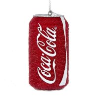 Baumschmuck Rote Coca Cola Dose mit Kristallen -...