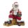 3D Figur Coca Cola Weihnachtsmann sitzend auf Kisten H:23 cm - Santa Statue für Coca-Cola-Fans, Weihnachtsdeko, Weihnachtsfigur