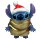 Deko 3D Disney Gartenfigur Stitch Santa in goldener Decke H:20,5 cm aus Kunststoff - Figur Weihnachten aus Lilo & Stitch, moderner Deko Stil für Fans, Gartendekoration, Statue