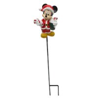 Weihnachtlicher Gartenstecker 3D Mickey Mouse Santa H:38...