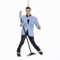 Baumschmuck Elvis Presley in Blau - Baumkugel Elvis,...