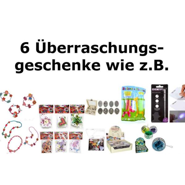 6x Kindergeschenke MÄDCHEN für große Geschenktüten - Mitgebsel - Give Away Kindergeburtstag