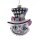 Baumschmuck aus Glas Cheshire Cat Grinsekatze 12 cm aus Alice im Wunderland -  Weihnachtsanhänger für Disney Fans, Baumkugel, Weihnachtsdeko