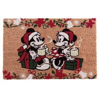Disney Kokos Fussmatte Mickey & Minnie Mouse Santa...