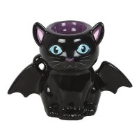 Ölbrenner Duftlampe Fledermaus Katze, schwarz -...