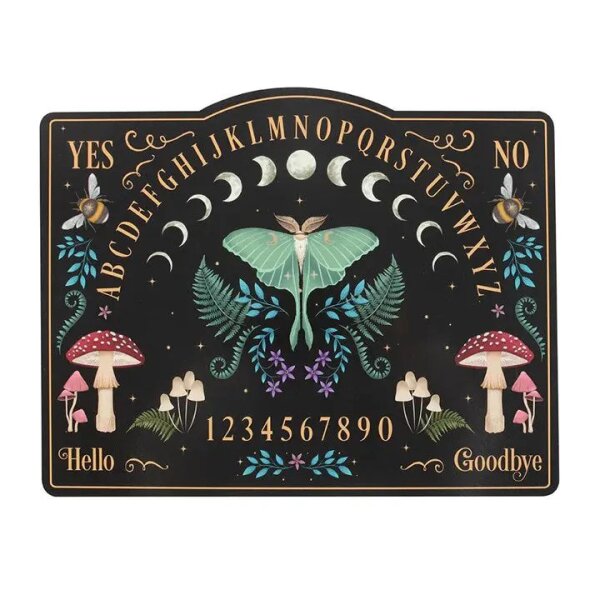 Ouija Brett Sprechbrett Hexenbrett Wahrsagerbrett Dunkler Wald mit Planchette - Talking Spiritboard, Spirit Guide, Astrologie, Orakel, Geisterbrett, Witchboard