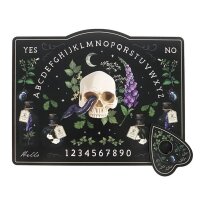 Ouija Brett Sprechbrett Hexenbrett Wahrsagerbrett Giftige Pflanzen mit Planchette - Talking Spiritboard, Spirit Guide, Astrologie, Orakel, Wahrsagerei, spirituelle Meditation