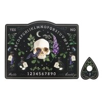 Ouija Brett Sprechbrett Hexenbrett Wahrsagerbrett Giftige Pflanzen mit Planchette - Talking Spiritboard, Spirit Guide, Astrologie, Orakel, Wahrsagerei, spirituelle Meditation
