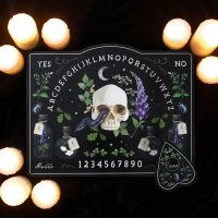 Ouija Brett Sprechbrett Hexenbrett Wahrsagerbrett Giftige Pflanzen mit Planchette - Talking Spiritboard, Spirit Guide, Astrologie, Orakel, Wahrsagerei, spirituelle Meditation