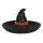 Halloween Hexenhut Servierplatte für Snacks mit Dipschale unter dem Hut - Party Servierschale mit Dip Form, Snack Süßigkeiten Schale