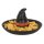 Halloween Hexenhut Servierplatte für Snacks mit Dipschale unter dem Hut - Party Servierschale mit Dip Form, Snack Süßigkeiten Schale